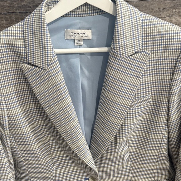 Tahari ASL Checkered Blazer - Picture 3 of 9